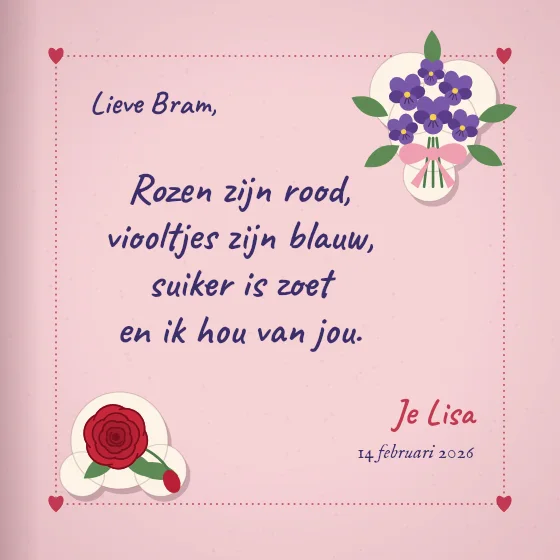 Gedichtje in het poesiealbum