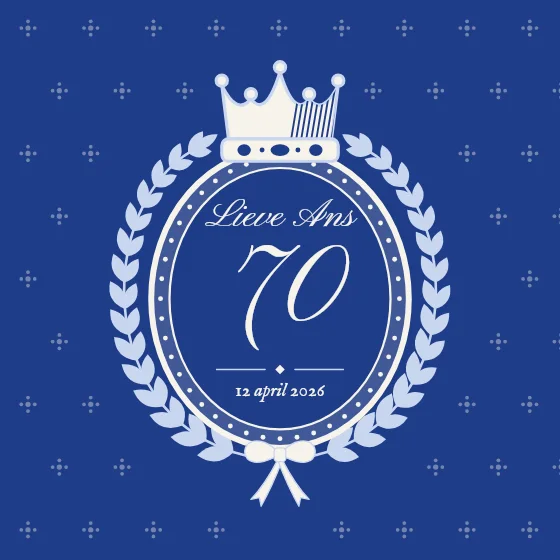 Kroonjaar in een cartouche