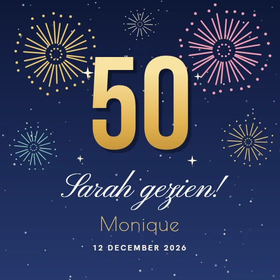 Vuurwerk voor vijftig