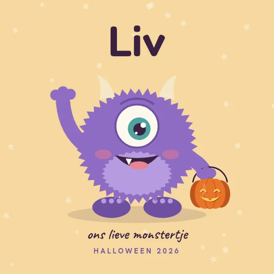 Vriendelijk monstertje
