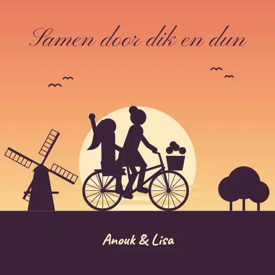 Samen achterop