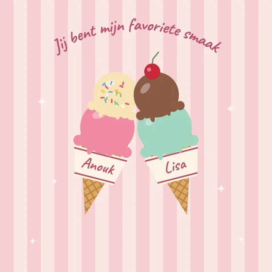 Twee ijsjes