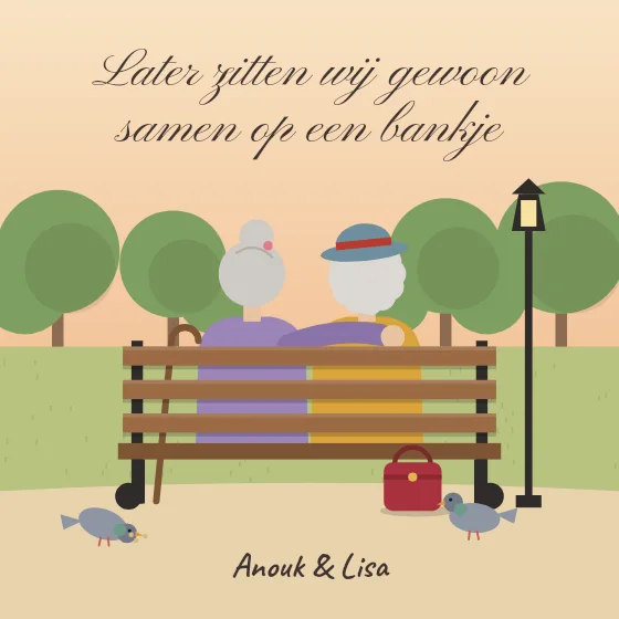 Later op een bankje