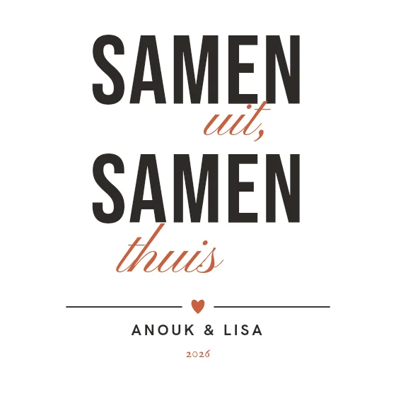 Samen uit, samen thuis