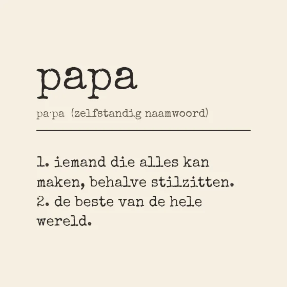 Woordenboek papa