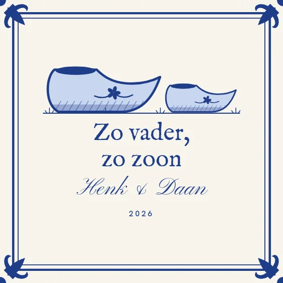 Zo vader, zo zoon